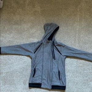 Albion grey asymmetrical hoodie